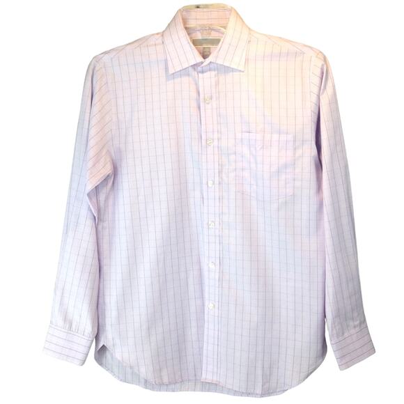 Michael Kors Purple Long Sleeve Button Dress Shirt 15 32/33 - Picture 1 of 5